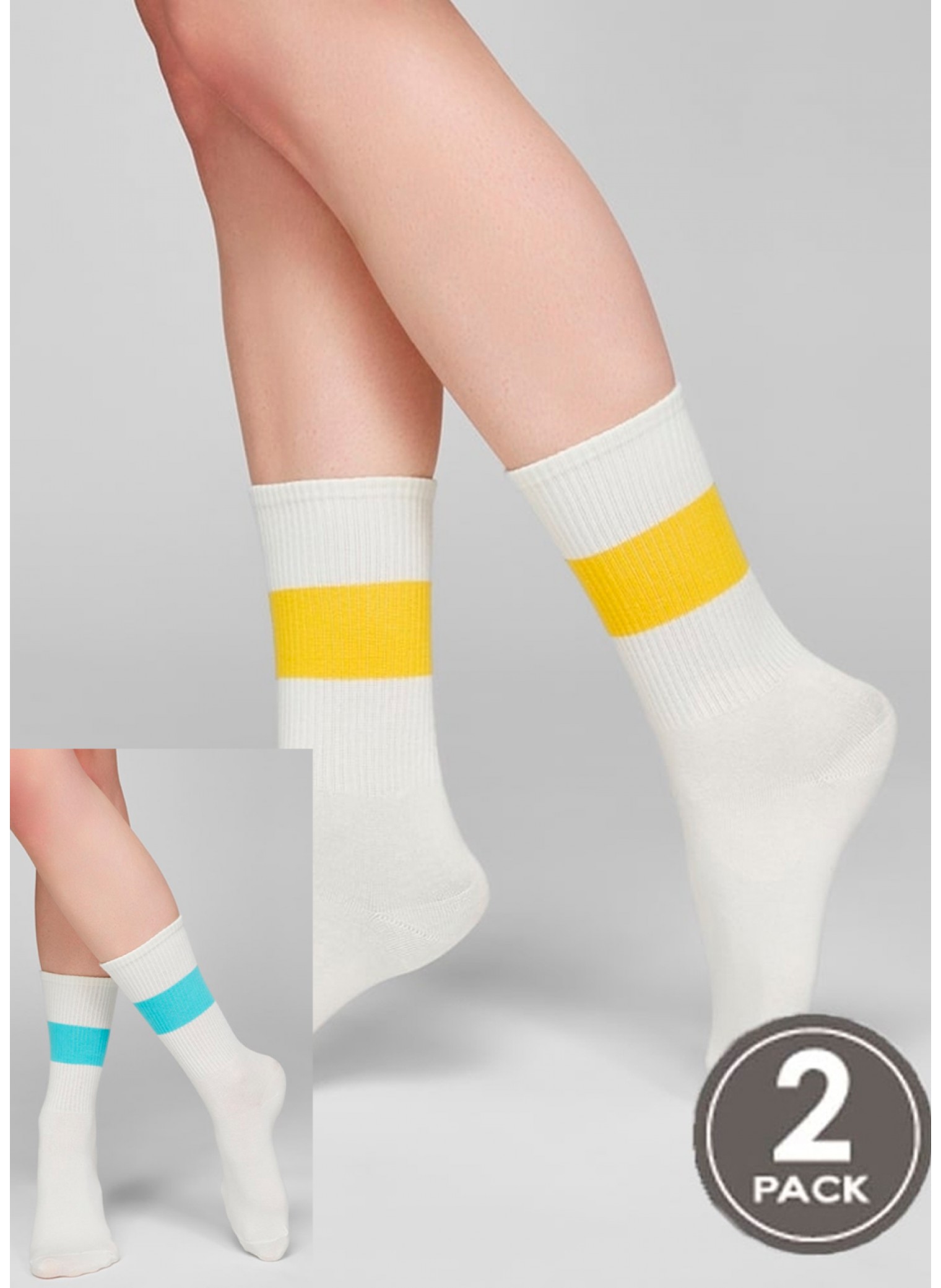 Шкарпетки G07 жовтий/синій